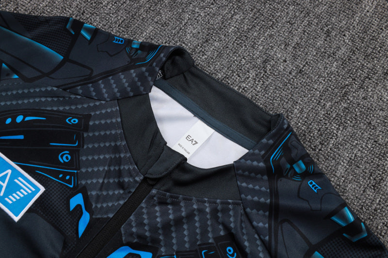 Napoli Tracksuit Grey & Blue 25/26