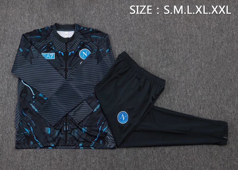 Napoli Tracksuit Grey & Blue 25/26